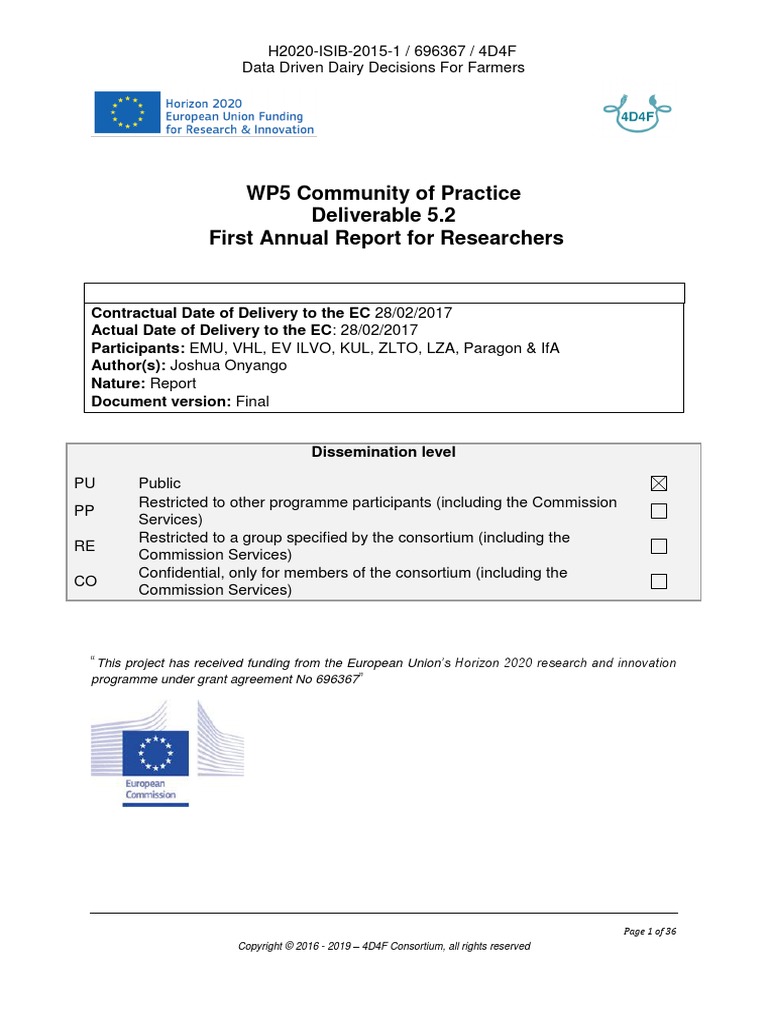 4D4F - Research Priority Report - 2017 | PDF | Dairy Cattle | Dairy Farming