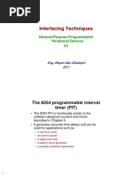 Interfacing Techniques: The 8254 Programmable Interval Timer (PIT)