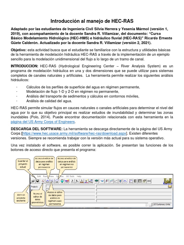 Srvillam - Manual de Manejo Hec Ras - Sy03 - sv03 | Descargar gratis ...