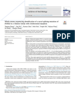 Archives of Oral Biology: RUNX2 in A Chinese Family With Cleidocranial Dysplasia