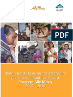 Reducción desnutrición crónica Ancash Caritas 2007 2010