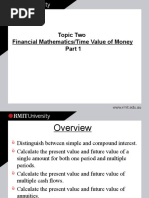 Topic Two Financial Mathematics/Time Value of Money