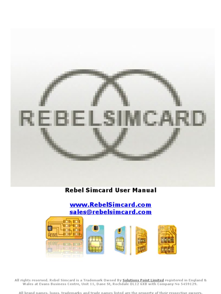 Rebel Simcard Complete User Manual v2 | Subscriber Identity Module | I Phone