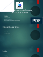 Software de Gestão Web, Desktop e Mobile