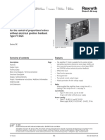 Electrical Amplifier For The Control of Proportional Valves Without Electrical Position Feedback Type VT 3024