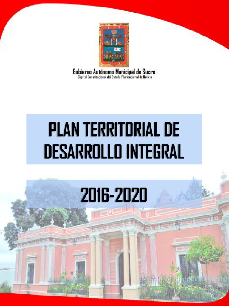 Plan Territorial de Desarrollo Integral 2016 2020 SUCRE | PDF ...