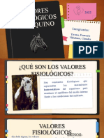 Valores Fisiologicos Del Equino