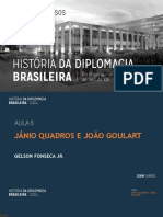 Curso CEBRI História Da Diplomacia Brasileira Aula 6 Gelson Fonseca Jr.