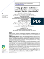 Okolie et al. - 2021 - Improving graduate outcomes Implementation of problem-based learning in TVET systems of Nigerian higher educatio