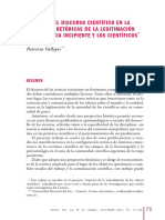 Historia del discurso científico en Argentina