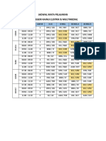 Jadwal Mata Pelajaran