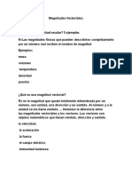 Magnitudes Vectoriales