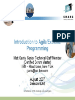 Introduction To Agile/Extreme Programming