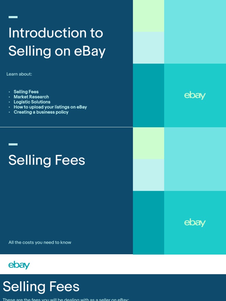1.1 Intro To Selling On EBay Final en 1 PDF E Bay Sales