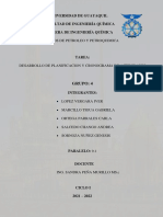 DESARROLLO DE PLANIFICACIÓN Y CRONOGRAMA DE ACTIVIDADES