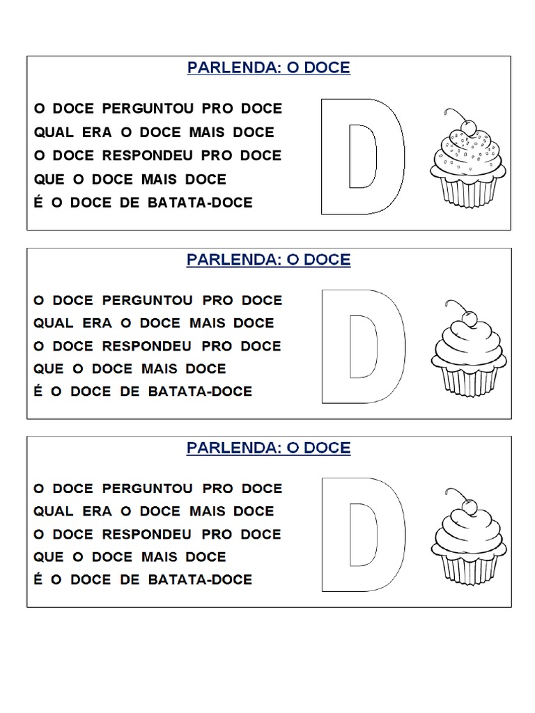 Atividades Letra D | PDF