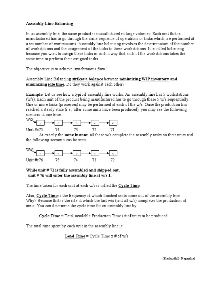 Asambly Line Balancing | PDF | Algorithms | Theoretical Computer Science