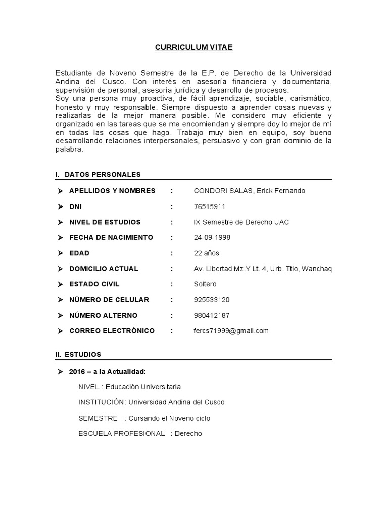 CV Fer | PDF | Justicia | Crimen y violencia
