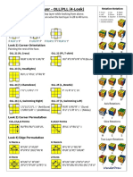 Cube 3x3x3 - Last Layer - OLL/PLL (4-Look)
