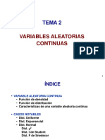 TEMA 2. Variable Aleatoria Contin