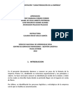 Evidencia 1 Presentación "Caracterización de La Empresa"