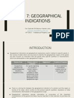 Geographical Indications