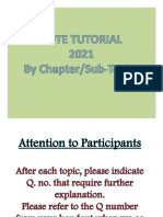 CUTE Tutorial by Chapters 2021