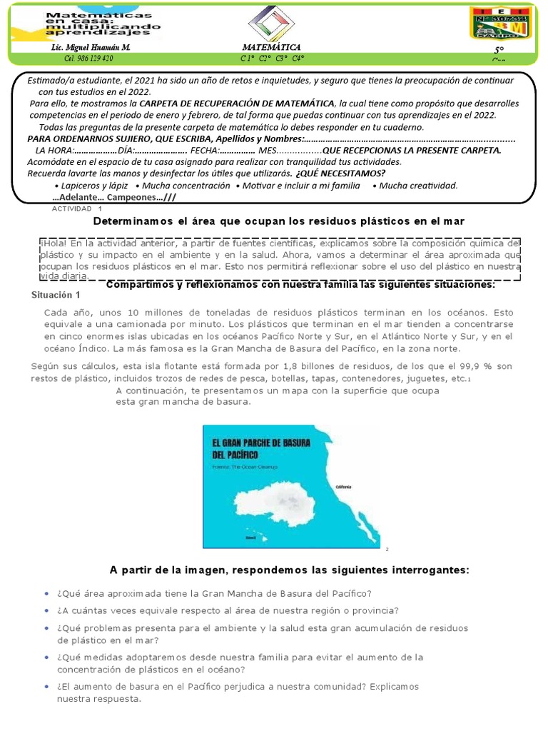 Área de la Gran Mancha de Basura | PDF | Residuos | Océanos