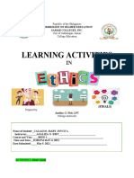 Learning Activities: Republic of The Philippines City of Catbalogan, Samar College Education