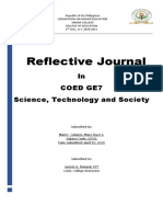 Reflective Journal: in Coed Ge7 Science, Technology and Society
