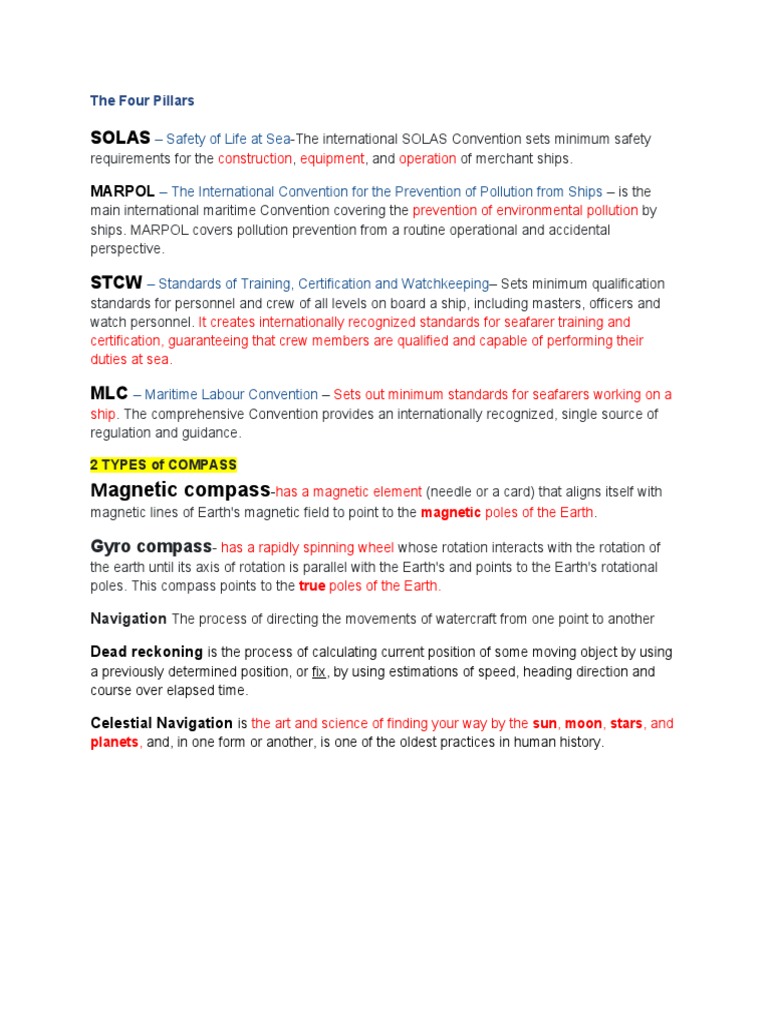 Solas: Magnetic Compass | PDF | Radar | Navigation