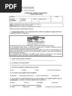 Prueba de Ciencias Materia