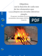 9.5 - 8° - CIENCIAS - Explican La Función de Cada Uno de Los Elementos Que Constituyen Un Circuito Eléctrico Simple.