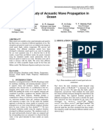 Simulation study of underwater sound propagation