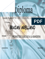 Diploma Lealtad A La Bandera