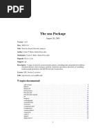 The Sna Package: Topics Documented