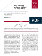 Asymmetric Synthesis of Primary Amines Via The SpiroborateCatalyzed Borane Reduction of Oxime Ethers