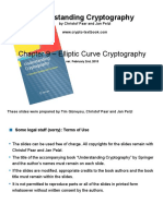 Understanding Cryptography: Chapter 9 - Elliptic Curve Cryptography