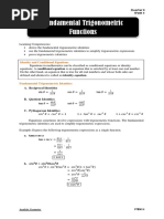 Fundamental Trigonometric Functions: Pre Calculus Quarter 2 Week 3 Wee