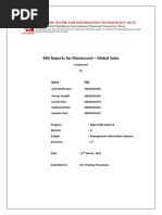 MIS Reports For Mastercard - Global Sales: Assignment by