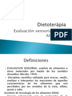 Evaluacion Sensorial - Dietoterapia