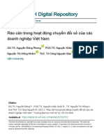 RÀO CẢN TRONG HOẠT ĐỘNG CHUYỂN ĐỔI SỐ CỦA CÁC DOANH NGHIỆP VIỆT NAM