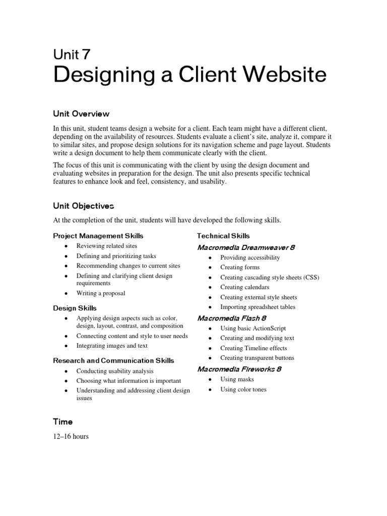 Design a Client Website | Page Layout | Websites