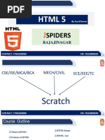 HTML 5: Spiders