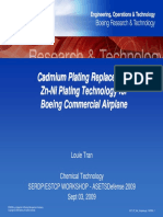 Cadmium Plating Replacement Zn-Ni Plating Technology For Boeing Commercial Airplane