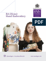 RSN BA Hons Hand Embroidery e Flyer