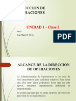 Alcance de La Direccion de Operaciones