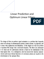Linear Prediction and Optimum Linear Filters