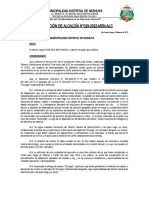 RESOLUCIÓN DE ALCALDÍA N°029-2022