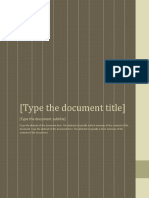 Document Title To Write